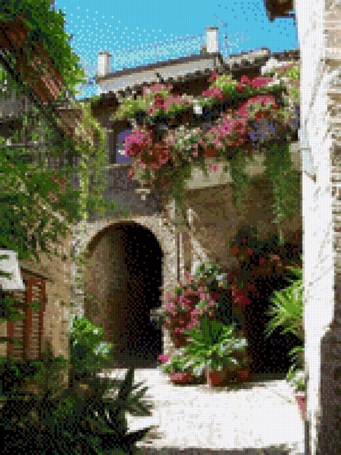 Италия - дворик - предпросмотр