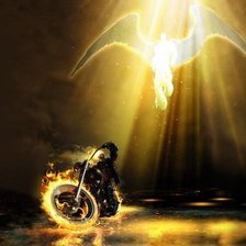 Схема вышивки «призрачный гонщик»