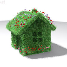 Схема вышивки «домик»