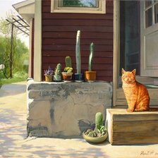 Схема вышивки «пригрелся»