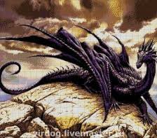 Схема вышивки «дракон»