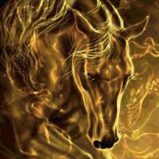 Схема вышивки «конь в огне»