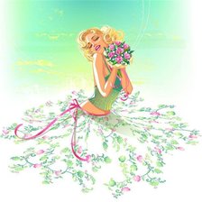 Схема вышивки «ДЕВУШКА»