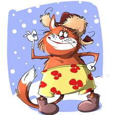 Схема вышивки «котя»