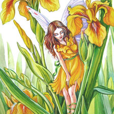 Схема вышивки «фея ирисов»