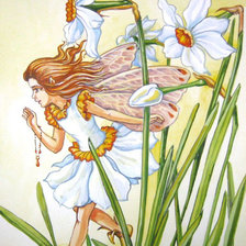 Схема вышивки «фея нарциссов»