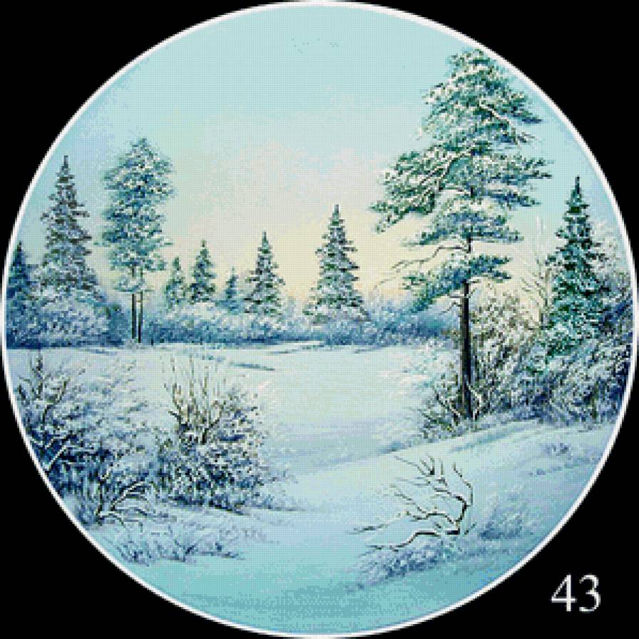 Зима - круг - предпросмотр