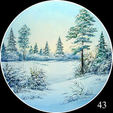 Схема вышивки «Зима»