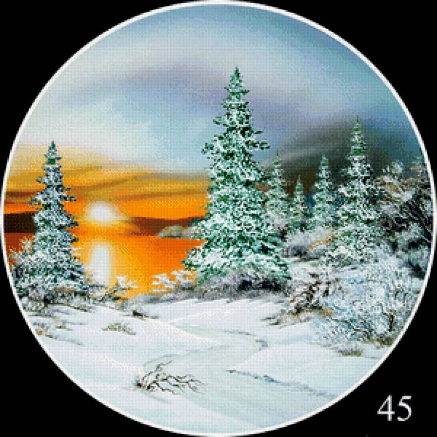 Зима - круг - предпросмотр