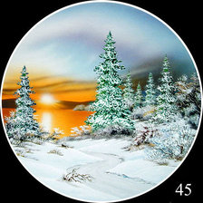 Схема вышивки «Зима»