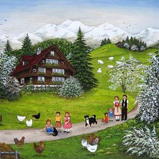 Схема вышивки «Аппенцеллер Ланд. Весна»