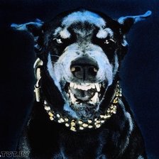 Схема вышивки «Злая собака»