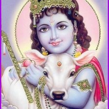 Кришна с теленком