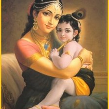 Кришна с мамой