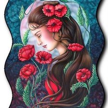 Схема вышивки «серия "маки"»