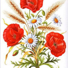 Схема вышивки «серия "маки"»