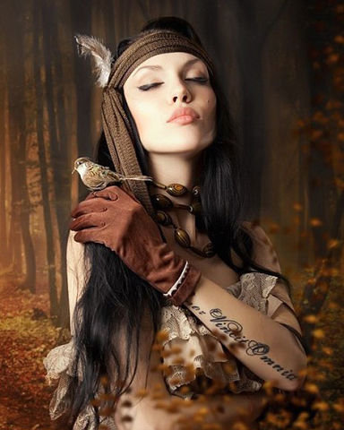 девушка леса - люди - оригинал