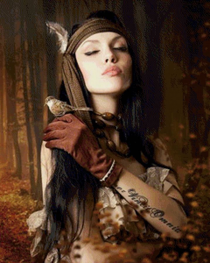 девушка леса - люди - предпросмотр