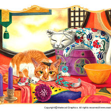 Схема вышивки «любимчики»