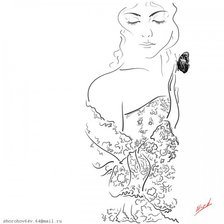 Схема вышивки «женский образ»