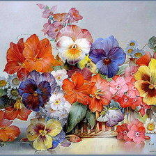 Схема вышивки «цветы»