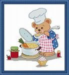 Схема вышивки «поваренок»