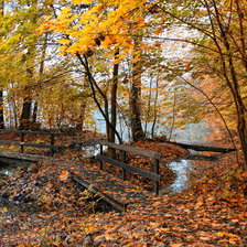 Схема вышивки «осень в заброшенном парке»