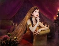 Схема вышивки «девушка»