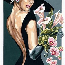 Схема вышивки «калла»