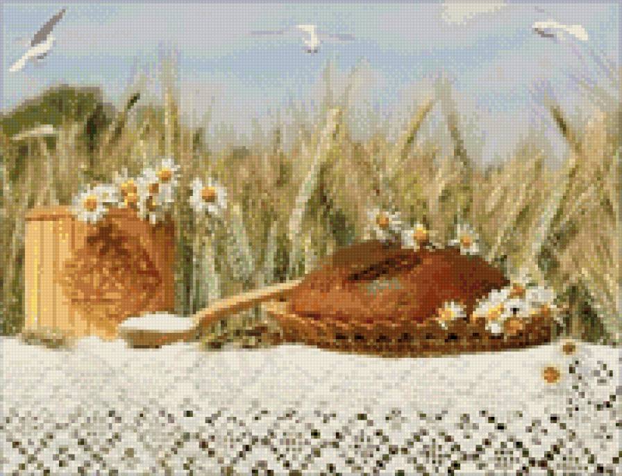 хлеб-соль - лето, нива, колосья, хлеб - предпросмотр