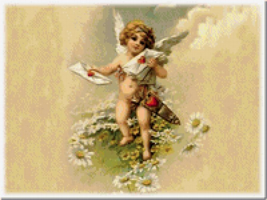 Валентинка - купидон, день валентина, любовь - предпросмотр