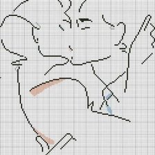 Схема вышивки «поцелуй»