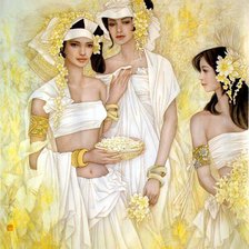 Схема вышивки «жрицы»