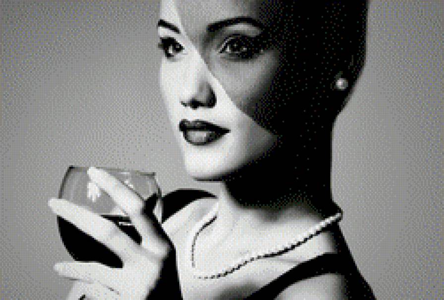 Леди - люди, черно-белое, девушка - предпросмотр