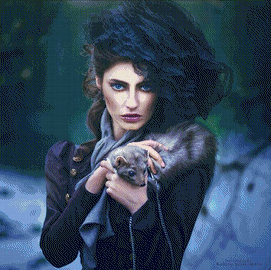 Дама с горностаем - гордость, женщина, величие, темное - предпросмотр