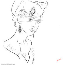 Схема вышивки «женский образ»