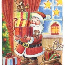 Схема вышивки «Санта»