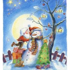 Схема вышивки «Санта»