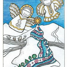 Схема вышивки «ангелы»