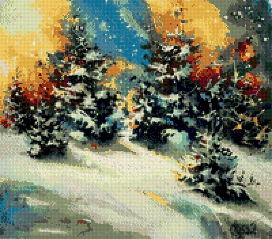 Анна Соколова, рождество - елка, новый год, анна соколова, рождество - предпросмотр