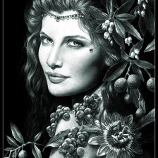 Схема вышивки «черно белое»