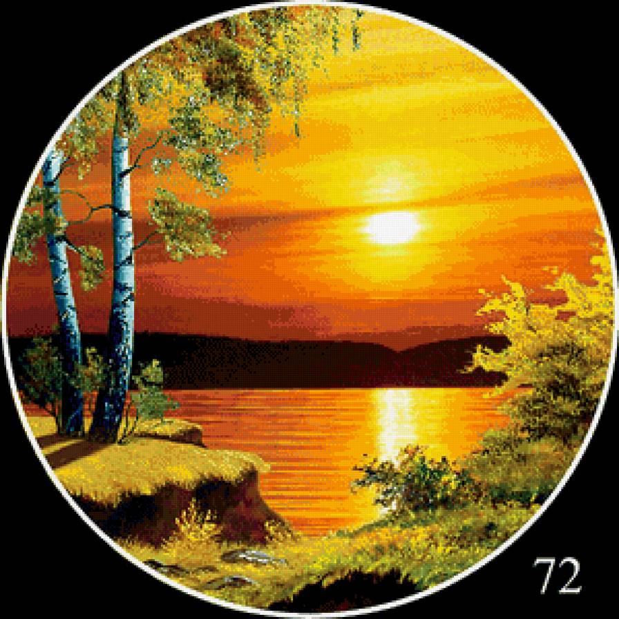 Закат - круг - предпросмотр