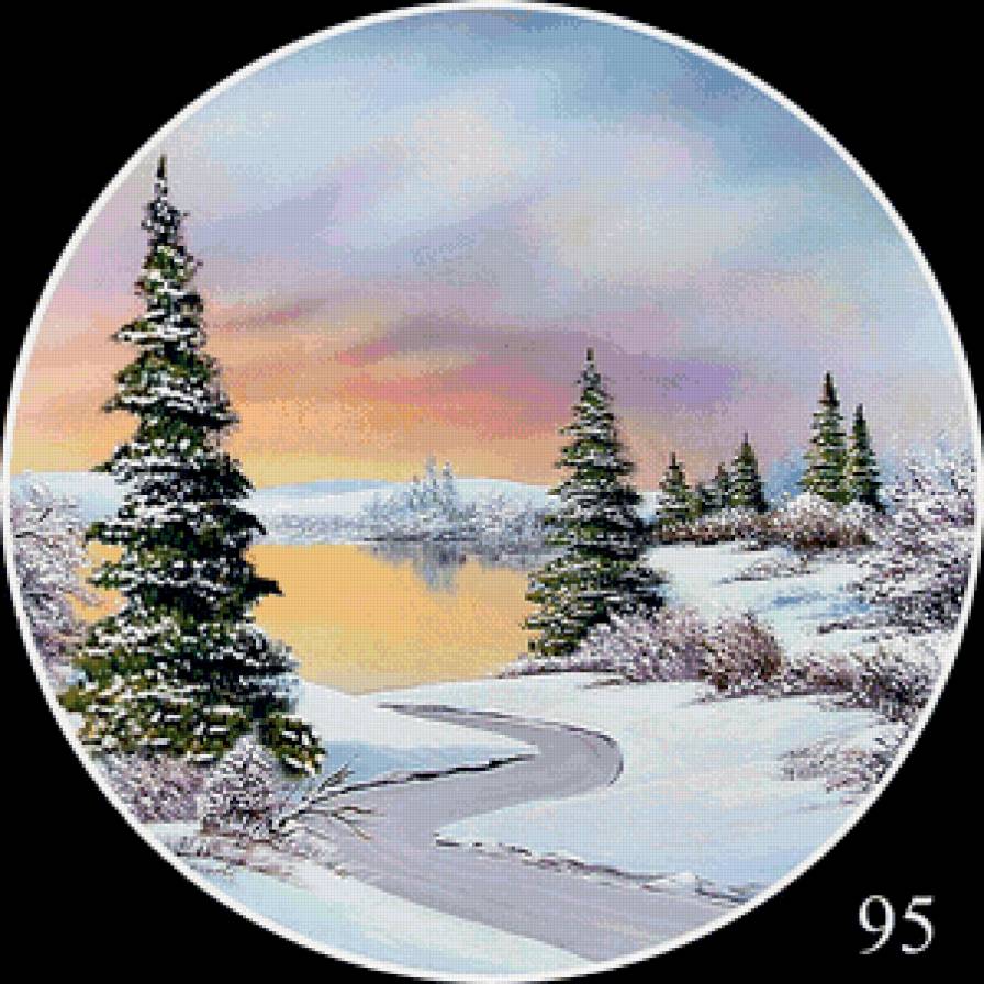 Зима - круг - предпросмотр