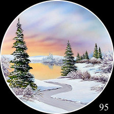 Схема вышивки «Зима»