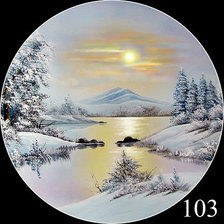 Схема вышивки «Зима»