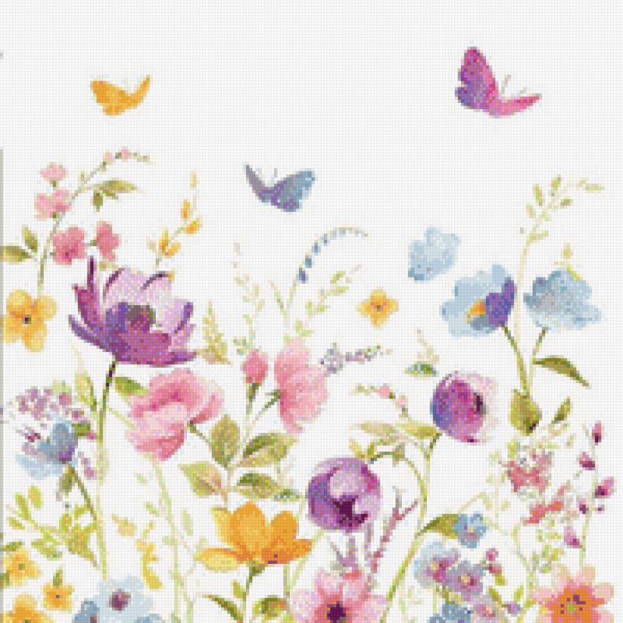 Цветочный узор - предпросмотр