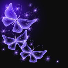 Схема вышивки «бабочки»