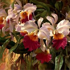 Схема вышивки «цветы»