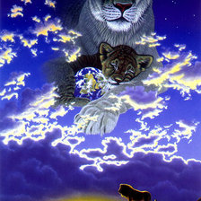 Схема вышивки «мир животных»