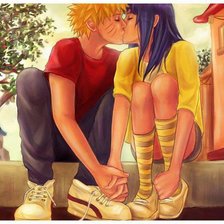 Схема вышивки «Наруто и Хината»